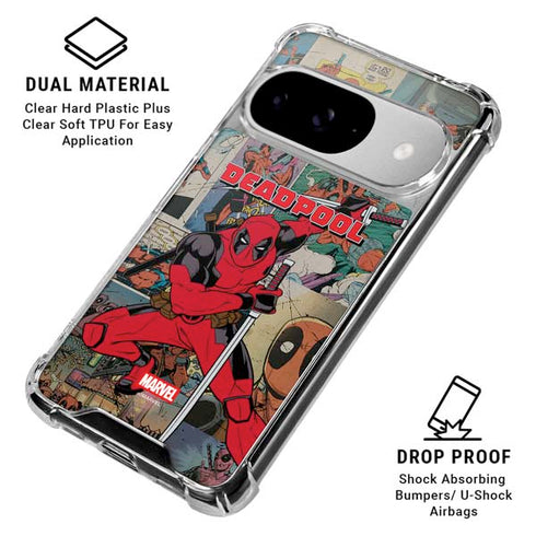Marvel Deadpool Deadpool Collage Google Pixel 10 Clear Case